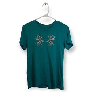 Under Armour Charged Cotton Tri-Blend Antler T-Shirt Size M